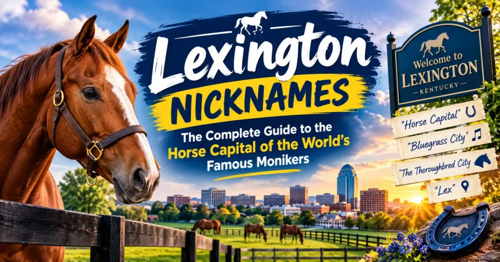Lexington Nicknames The Complete Guide to the Horse Capital of the World's Famous Monikers 🐎