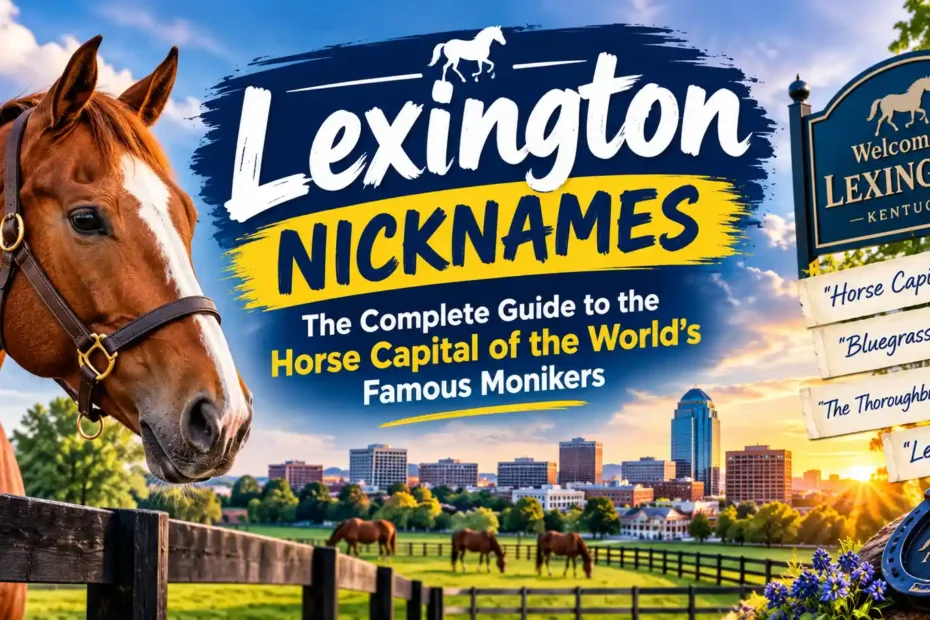 Lexington Nicknames The Complete Guide to the Horse Capital of the World's Famous Monikers 🐎
