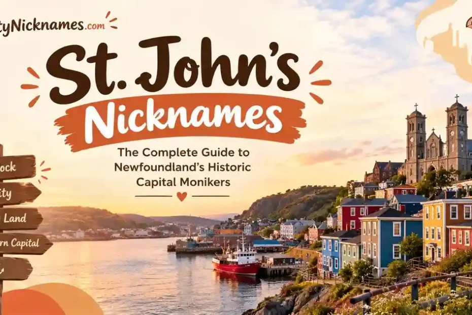 St. John's Nicknames The Complete Guide to Newfoundland's Historic Capital Monikers