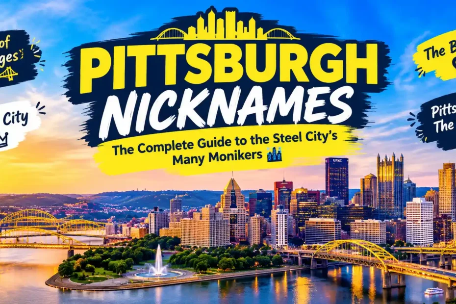 Pittsburgh Nicknames The Complete Guide to the Steel City's Many Monikers 🏙️