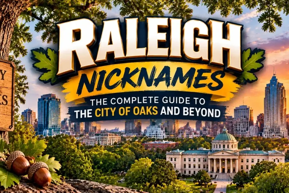 Raleigh Nicknames The Complete Guide to the City of Oaks and Beyond