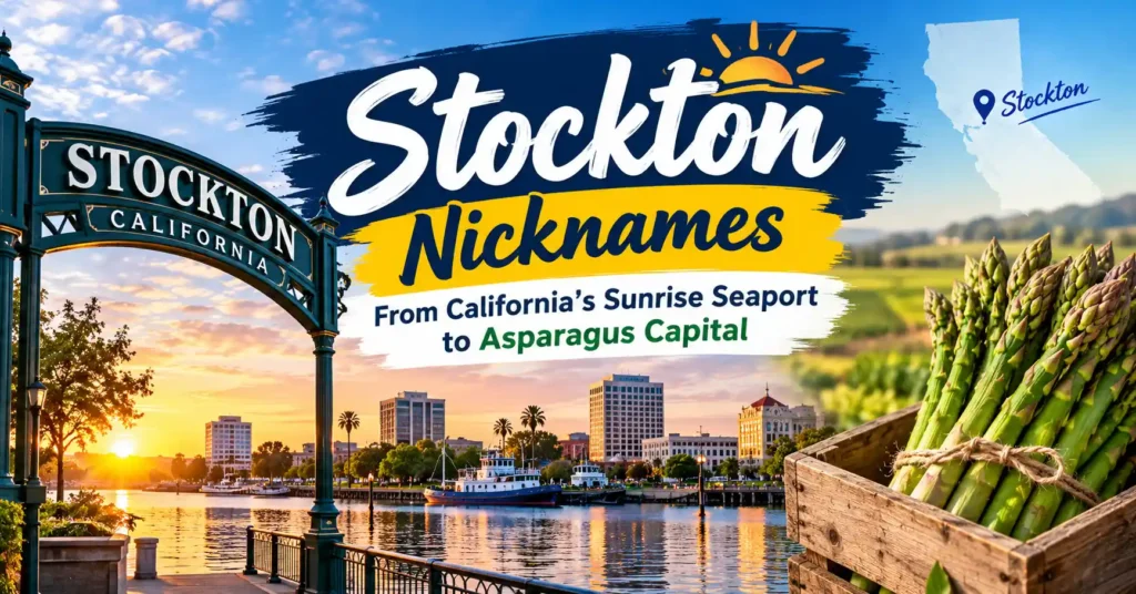 Stockton Nicknames From California's Sunrise Seaport to Asparagus Capital