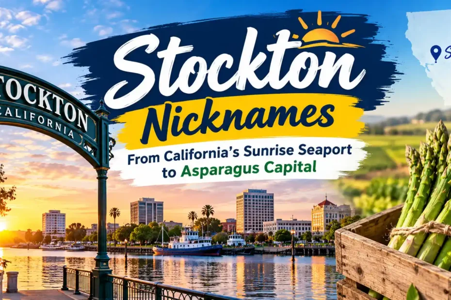 Stockton Nicknames From California's Sunrise Seaport to Asparagus Capital