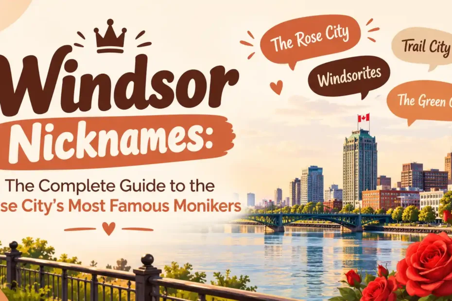 Windsor Nicknames The Complete Guide to the Rose City’s Most Famous Monikers