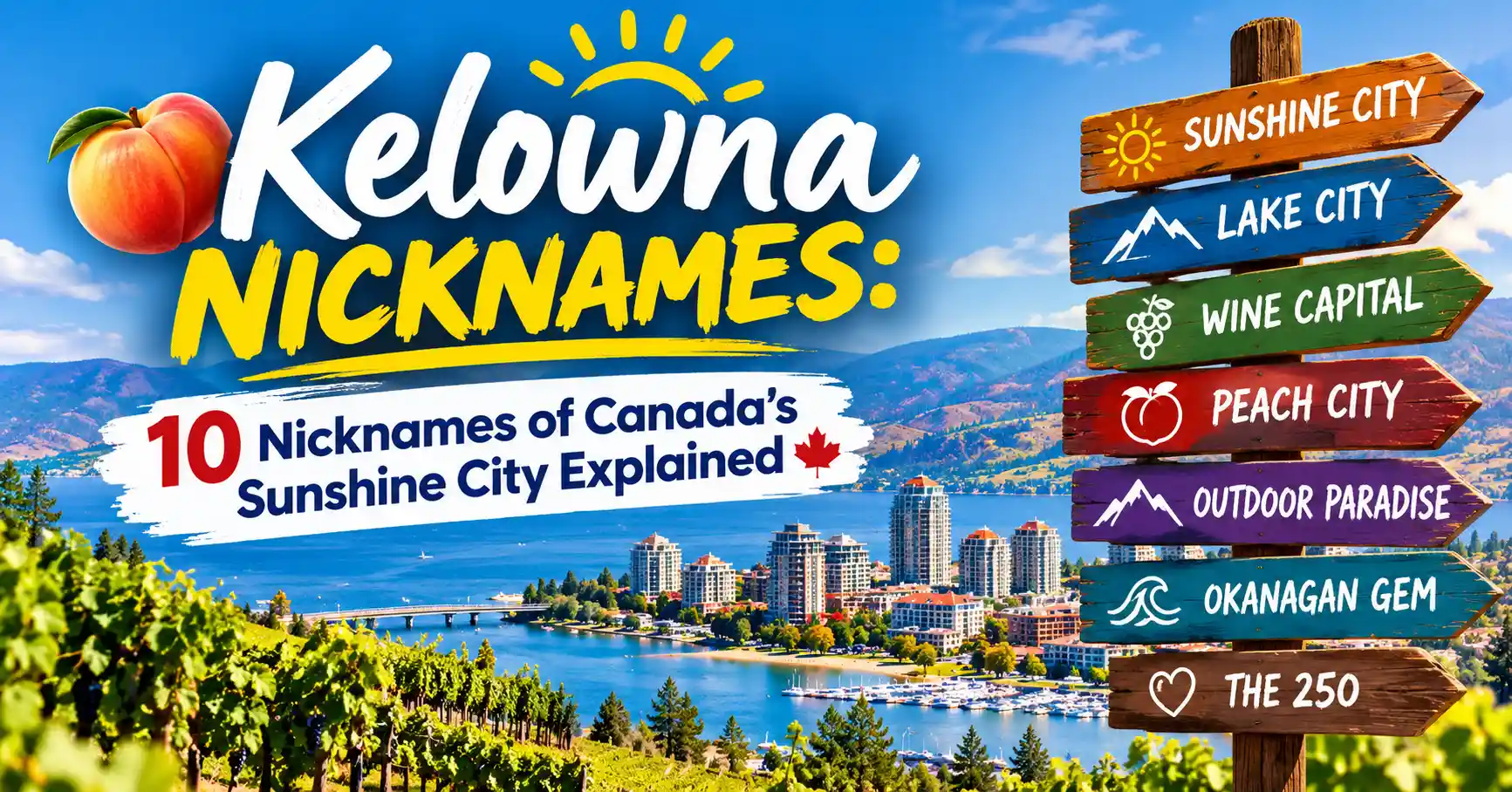 🍑 Kelowna Nicknames 10 Nicknames of Canada's Sunshine City Explained